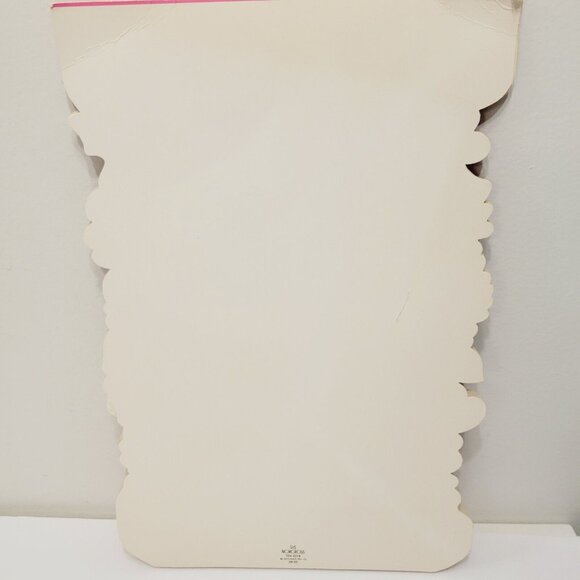 Vtg Norcross Stand Alone Valentine Paper Puff Heart Cupid Floral Pink Red Decor - Picture 5 of 9